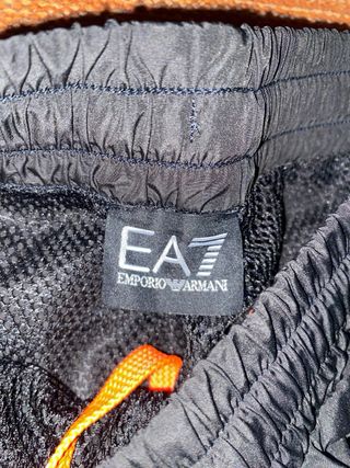 Tuta Emporio Armani Uomo Nero Arancio originale