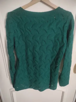 Leggings y jersey a cuadros verde y gris