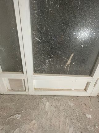 Puerta exterior aluminio con cristal