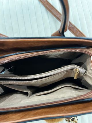 Borsa a mano stile Chanel marrone