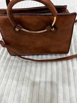 Borsa a mano stile Chanel marrone