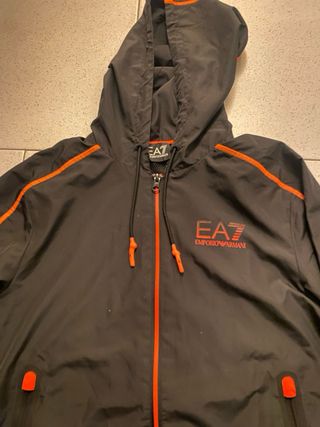 Tuta Emporio Armani nera e arancione originale