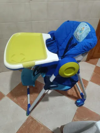 Trona de bebé azul