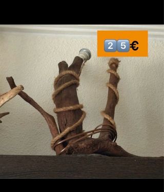 Lote 3 Lámparas Cepas Gallegas Madera