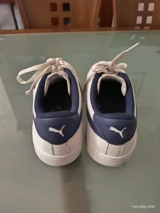 Zapatillas Puma Talla 39 Blancas y Azules