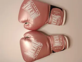 Guantes Boxeo Infantil Rosa Metal 4 oz
