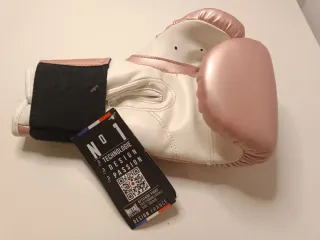 Guantes Boxeo Infantil Rosa Metal 4 oz