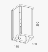 Lampada da parete NULATERN esterna di Sigor