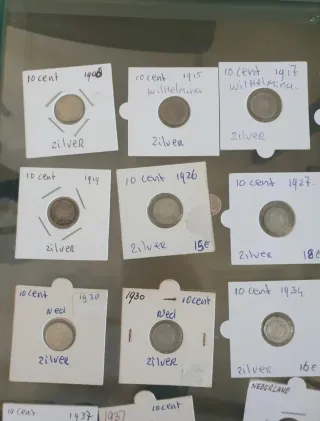 Lotto Monete Argento Paesi Bassi