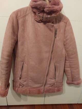 Chaqueta Stradivarius rosa mujer