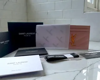 Portacarte rosa cipria – nuovo mai usato