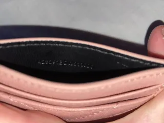 Portacarte rosa cipria – nuovo mai usato