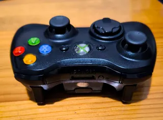 Mando Xbox 360 Original negro (Revisado y Limpio)