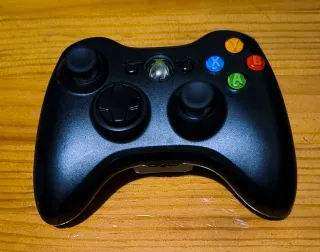 Mando Xbox 360 Original negro (Revisado y Limpio)