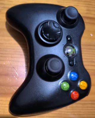 Mando Xbox 360 Original negro (Revisado y Limpio)