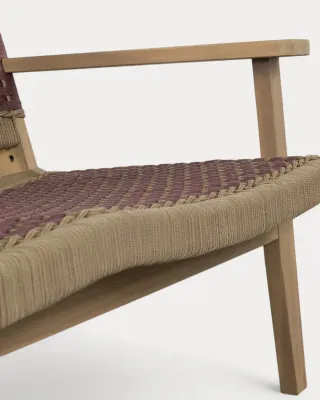 Banco y mesa de exterior | Mimbre y Madera