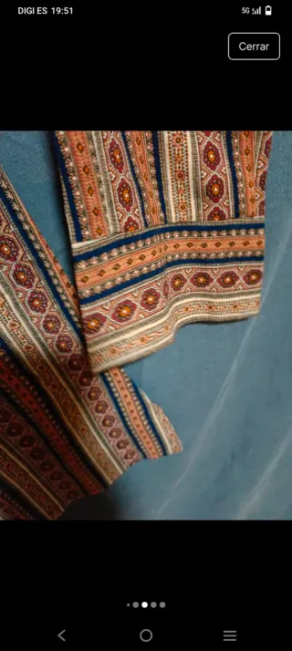 Camisa vintage hombre 60s multicolor