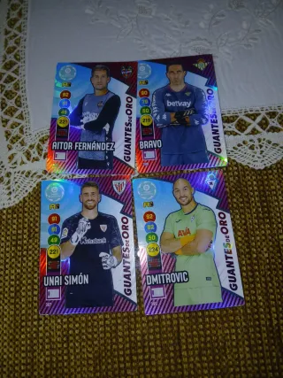 Cartas Coleccionables Guantes de Oro