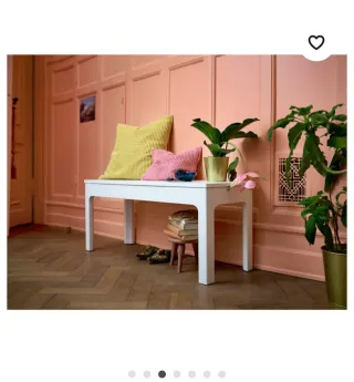 Banco Ekedalen Ikea Blanco