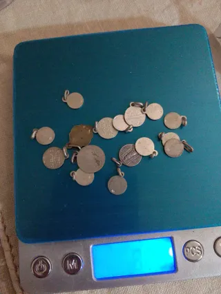 Lotto 16 medaglie religiose argento 800