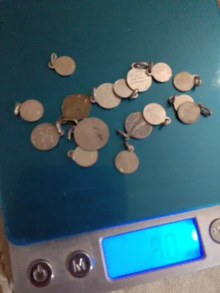 Lotto 16 medaglie religiose argento 800