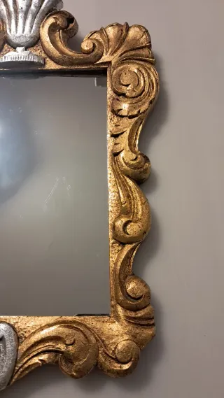 Espejo Antiguo Cornucopia Años 50