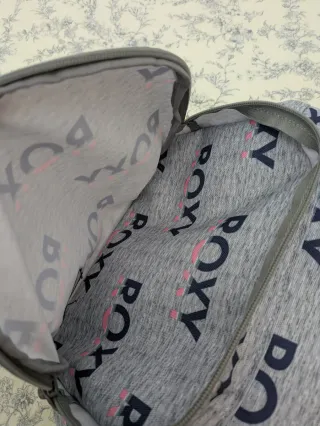 Mochila Roxy Gris y Rosa