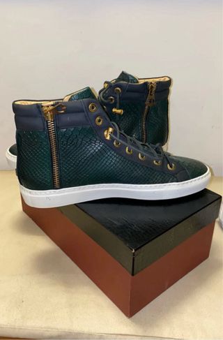Scarpe Mr. Ralf Pelle Verde/Nero