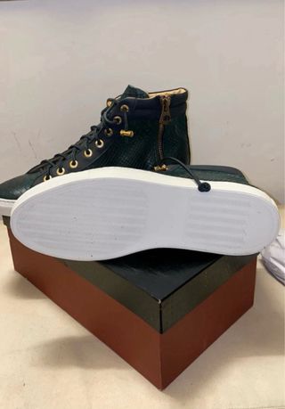 Scarpe Mr. Ralf Pelle Verde/Nero