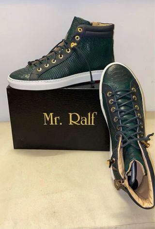 Scarpe Mr. Ralf Pelle Verde/Nero