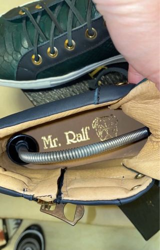 Scarpe Mr. Ralf Pelle Verde/Nero