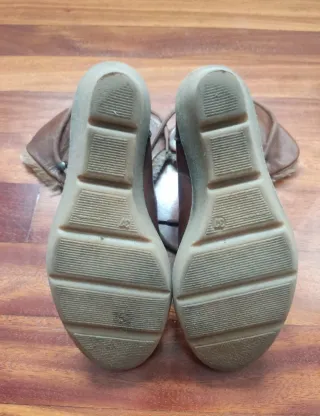 Botas cuña Sergio Romero piel marrón