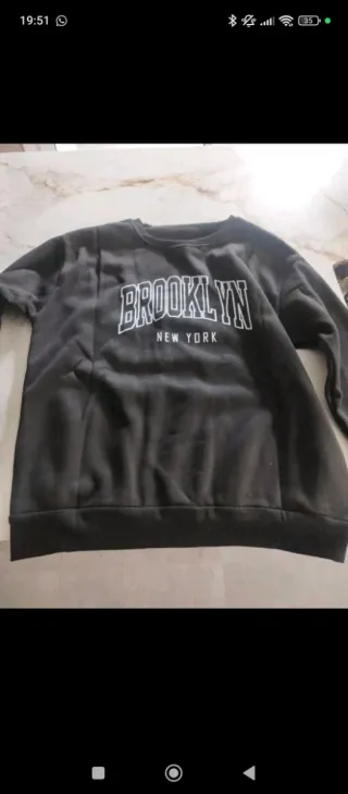 Sudadera Gris Brooklyn New York