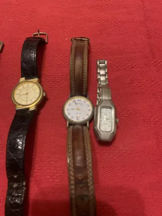 Lotto orologi donna/uomo marrone/oro/nero