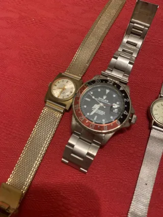 Lotto orologi donna/uomo marrone/oro/nero