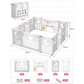 Parque Bebé / Corral Infantil 150x150 Como Nuevo