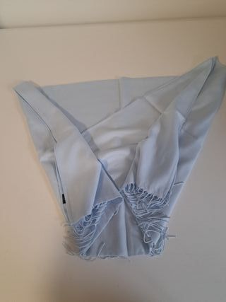 Pashmina Azzurra con Frange