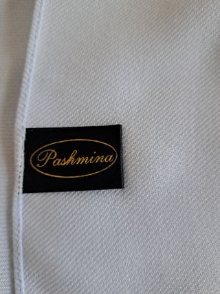 Pashmina Azzurra con Frange