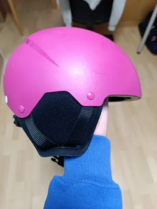 Casco de esquí Wedze azul y rosa para niños