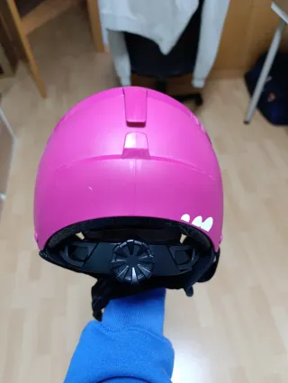 Casco de esquí Wedze azul y rosa para niños
