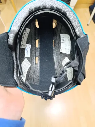 Casco de esquí Wedze azul y rosa para niños