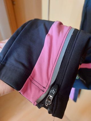 Mono Ciclismo Mujer Negro/Rosa Talla XL