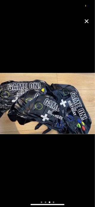 Set Fiesta Videojuegos con cortina plateada tambta