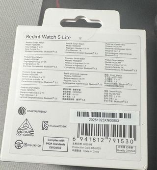 Xiaomi Redmi Watch 5 Lite Negro Nuevo