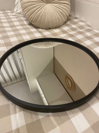 Espejo Redondo Negro Pared