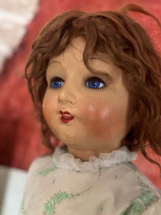 Muñeca Antigua Carton Piedra 85cm