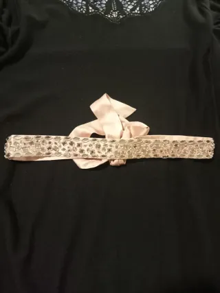 Cintura in seta rosa