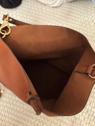 Bolso bandolera marrón 30x30 cm