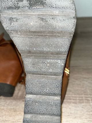 Botas de cuña marrones para mujer