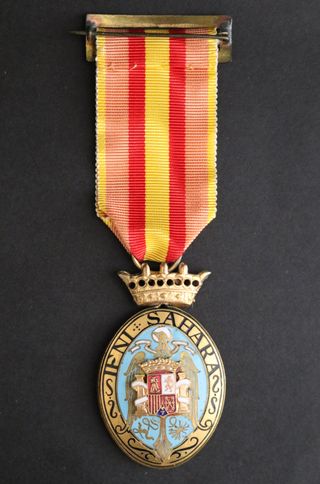 Medalla española Ifni Sahara Combatiente 1958